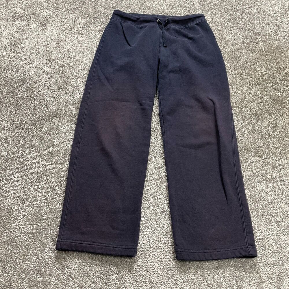 SB Active Sweatpants Women Small Black Elastic Waist Fleece Straight Leg 29x28